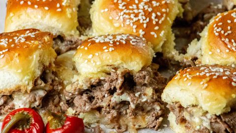 Philly Cheesesteak Sliders